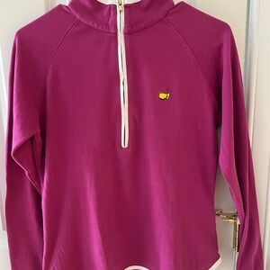 Masters Quarter-Zip Pullover with embroidered logo size S